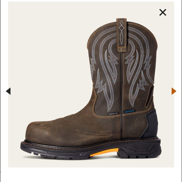 Ariat men’s work hog XT tumbleweed H2O carbon toe work boot 15 D iron coffee - Picture 2 of 10